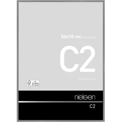 Nielsen Bilderrahmen C2 Aluminium Struktur Grau matt / 50 x 70