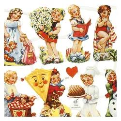 Creativ Company, Sticker, Vintage Bilder Nostalgische Kinder, 2 Blatt (2 Sticker)