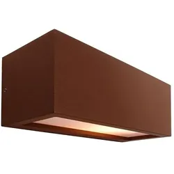 Deko-Light Outdoor Wandleuchte RILONGO, Up & Down, IP54 IK05, 220-240V, E27 max. 15W, Alu-Druckguss, geschlossen, braun D-730331