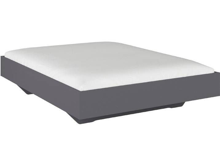 Futonbett RAUCH Phoenix , grau (graumetallic), B:165cm H:41cm L:206cm, Betten, Futonbett, ohne Kopfteil