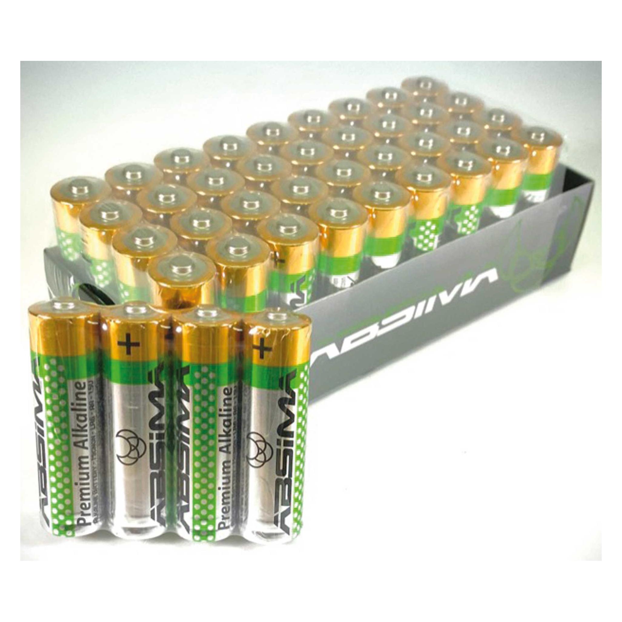 Absima AA/Mignon Premium Alkaline Batterien 1,5V LR06 (40er Big Pack) (40 Stk., AA) (4120011)