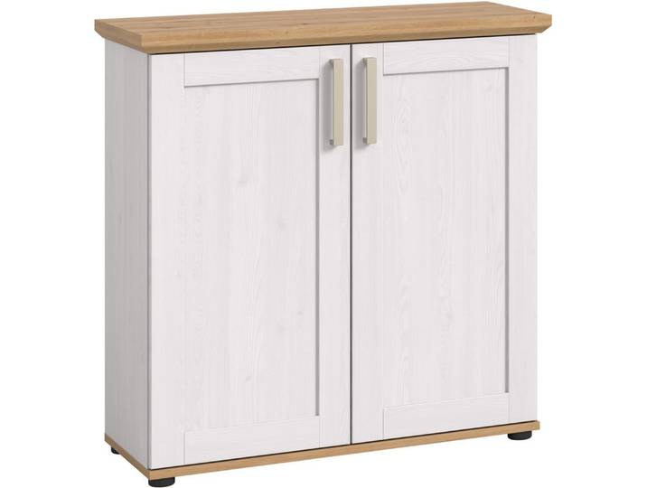 Home affaire Kommode Cosenza, Cosenza Highboard 88 cm, 2 Türen, 3 Fächer, Wohnzimmer