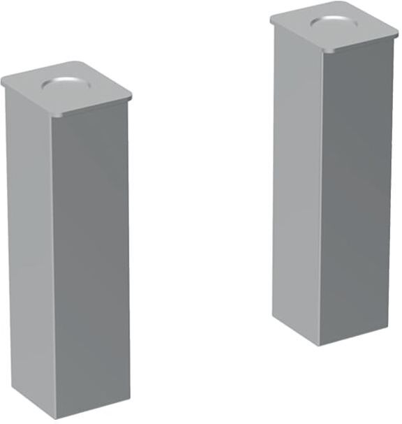 Geberit Möbelfüße Renova Compact 500550 Aluminium matt, 2 Stück