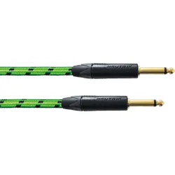 BLACKLIGHT 6PPG - Instrumentenkabel BLACKLIGHT PP, 6 m, grün, 6,3 mm Klinke Mono