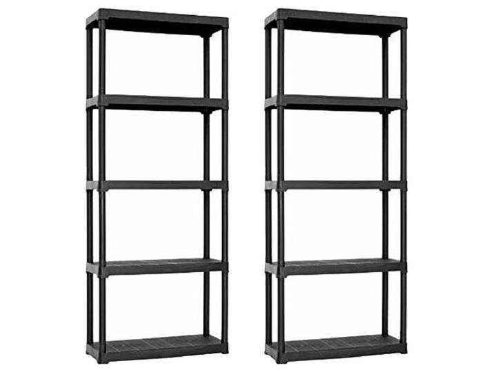 2x Regal 5 Plastik -Baldas in Polypropylen 900x400x1760 mm.