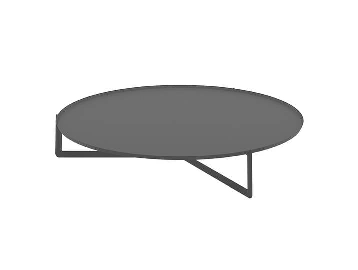 MEME DESIGN table basse ROUND 4 (Graphite - Métal)
