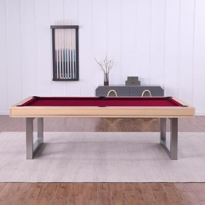 HomeSeason Maple Harmony 7ft Billiard Slate Pool Table with Dining Top