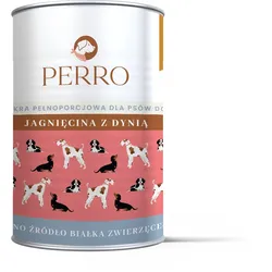 PERRO Lamm mit Kürbis 410g Monoproteinfutter für ausgewachsene Hunde