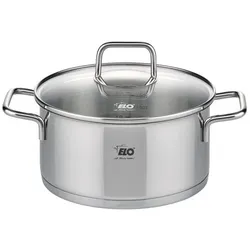 ELO Stahlwaren Bratentöpfe, Pfanne + Kochtopf, Silber