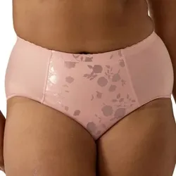 Naturana Heritage Minimizer Slip Floral Rosa Polyamid 40 Damen