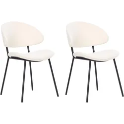 ESSZIMMERSTUHL 2er-Set Polsterbezug Beige Kiana