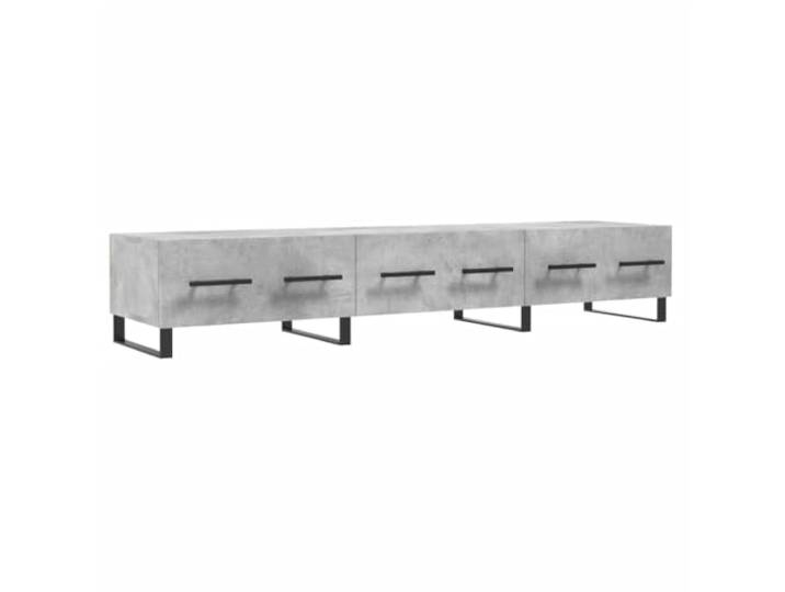 LMTYOENFG TV-Schrank Betongrau 150x36x30 cm Lowboard mit 3 Schubladen Modernes TV-Lowboard in Beton-Optik für Wohnzimmer und Schlafzimmer, bietet viel Platz dank 3 Geräumigen Schubladen.