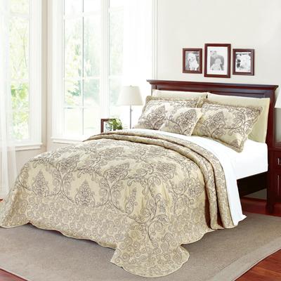 Home Soft Things Serenta Damask 4-piece Bedspread Set