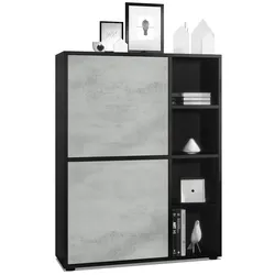 HIGHBOARD Cuba Türen in Beton Oxid Optik
