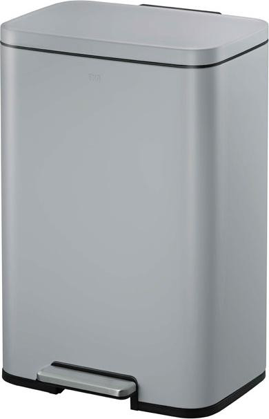 EKO Madison pedaalemmer 50 liter Grijs RVS en kunststof