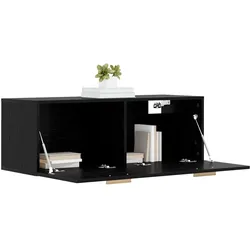 vidaXL, Badezimmerschrank, Wandschrank Schwarz Eichen-Optik 100 x 36,5 x 35 cm