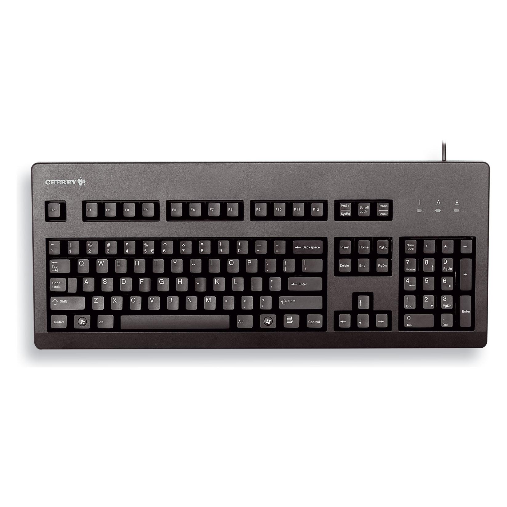 Cherry G80-3000, Tastatur, Schwarz, Linear (US, Kabelgebunden) (G80-3000LPCEU-2)