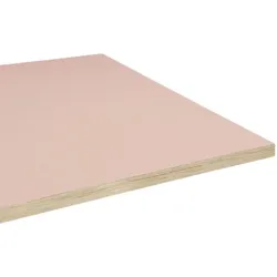 Restootab - Tischplatte 160x80 Dekor rosa bourbon Kanten in Holzoptik