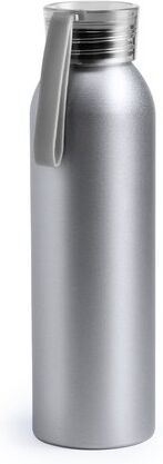 Gourde publicitaire 650 ml Tukel aluminium gris