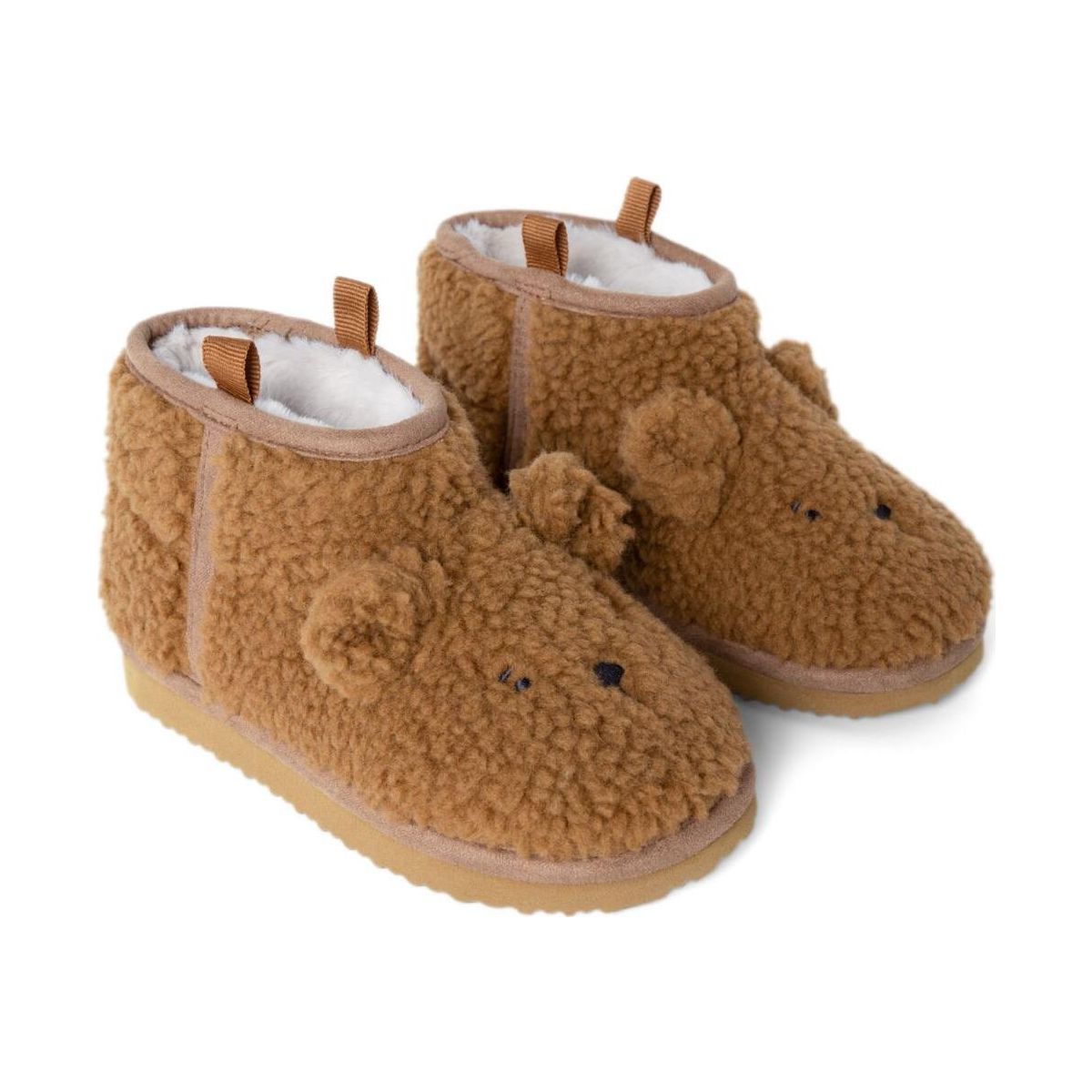 Liewood Alban Bear Pile Boot Slipper golden caramel (3050) 25 LW21433-3050-25-CU