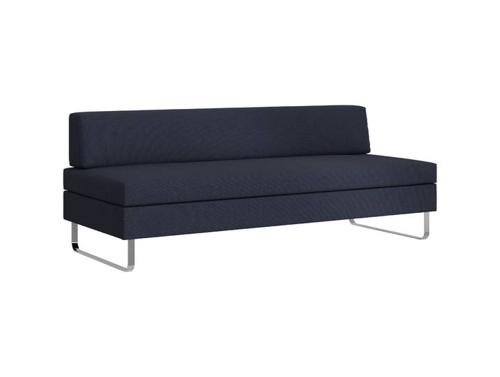 SWISS PLUS Bettsofa Bed for Living Doppio dunkelblau Stoff B 205 T 165 cm Vergrösserung - Möbel Konfigurator: Traummöbel individuell zusammenstellen -