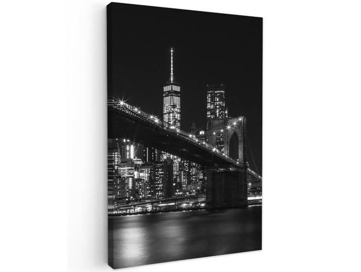 LEINWANDBILD New York - Brooklyn - Brücke Wanddeko 40x60 cm