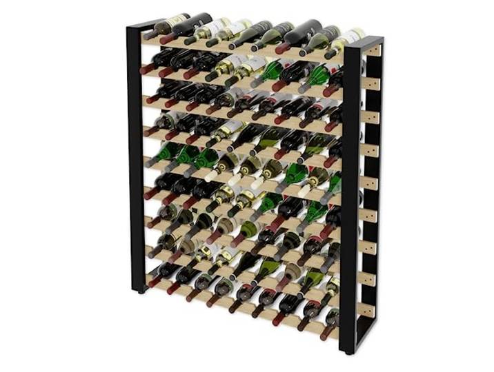 Lenmar Serie RW Weinregal aus Holz für Flaschen, LOFT, Flaschen, Wein, Flaschenregal, Kellerregal, Regale, Flaschenhalter, Weinständer … (LOFT 81, 118 x 104 x 27, 81 Flaschen)