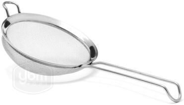 YBM Home Stainless Steel Fine Mesh Strainer Colander Sieve with Handle for Rinsing Grains Beans Rice Fruits