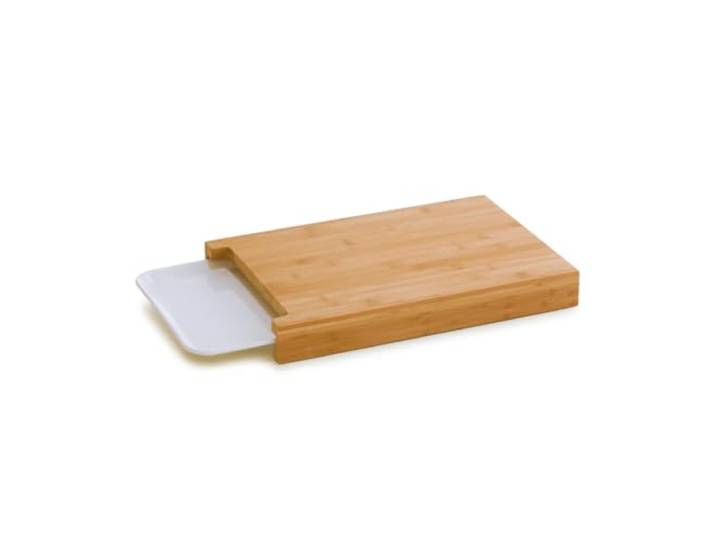 Zeller Schneidebrett mit Tablett, Bamboo/Melamin / 38 x 26 x 4.5