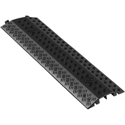 VEVOR 975 mm Kabelbrücke, 7938 kg/Achstragkraft, Hochleistungs-Überfahrschutz aus PP, Stolperschutz, Bodenabdeckungen, für Bereiche mit hoher Schwelle, Zuhause, Büro, Lager, 1 Stück