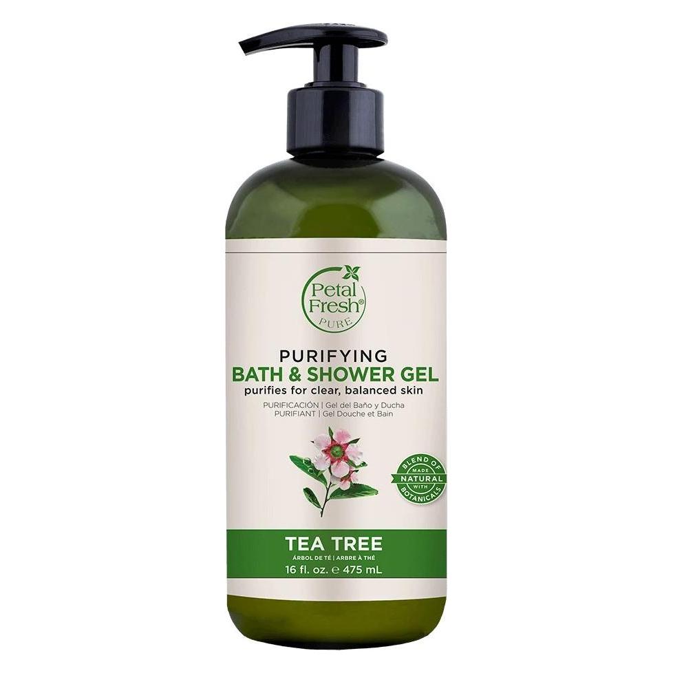 Petal Fresh Pure Energizing Bath & Shower Gel Tea Tree 16 fl oz (475 ml) (PF72722)