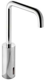 Hewi Sensoric Infrarot-Waschtisch-Armatur AQ1.12S22140 Rundrohr, Batteriebetrieb, verchromt