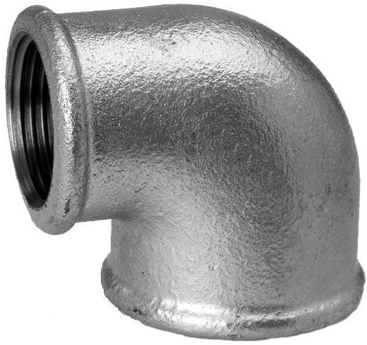 Schmidt, Hermann Hermann Schmidt Temperguss Red-Winkel 2" x 1" 90Grad Innengewinde, verzinkt