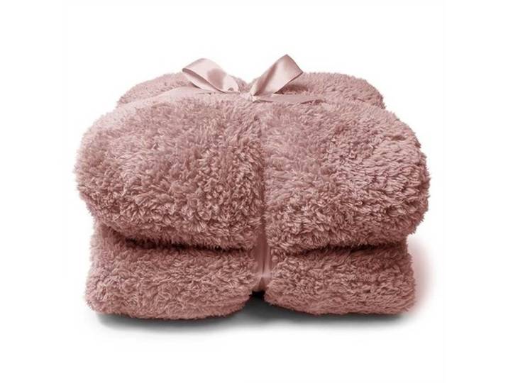Unique Living Unique Living Teddy plaid 150x200cm old pink