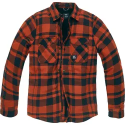 Vintage Industries Darwin, Hemd/Textiljacke - Orange/Schwarz - S