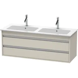 Duravit Ketho Waschtisch-Unterschrank KT643209191 127x47,5x48cm, 2 Schubkästen, wandhängend, Taupe