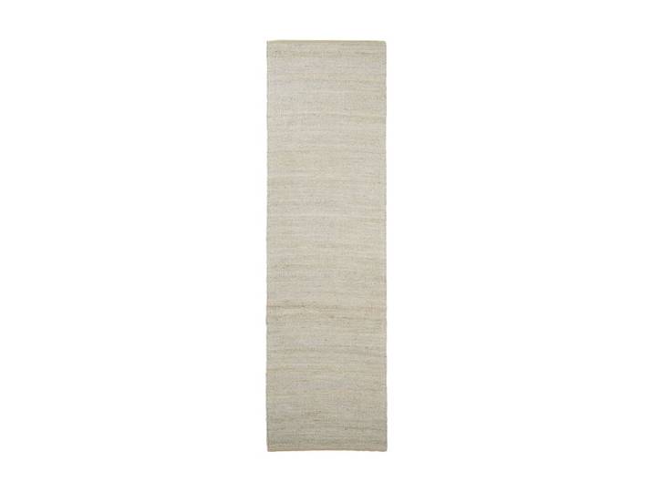 Tapis en fibres naturelles gris clair 300x90 cm