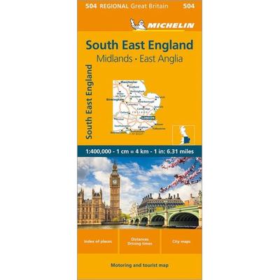 Michelin England Süd-Ost, Midlands, East Anglia, Karte von Michelin, Michelin, 978-2-06-726300-0