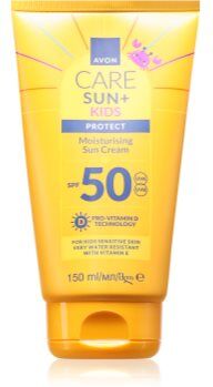 Avon Care Sun + Kids protetor solar hidratante SPF 50 para crianças 150 ml. Care Sun + Kids