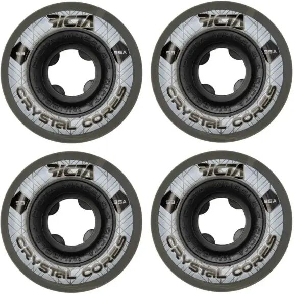 Skateboard Rollen Ricta Crystal Cores 95A 4 Stk. (53mm - Schwarz)