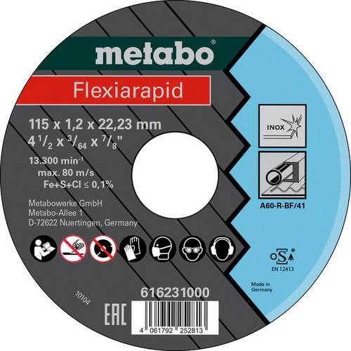 Metabo 616231000 Trennscheibe 115mm 25 St. Edelstahl (rostfrei)