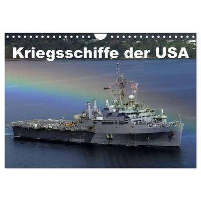Kriegsschiffe der USA (Wandkalender 2026 DIN A4 quer), CALVENDO Monatskalender