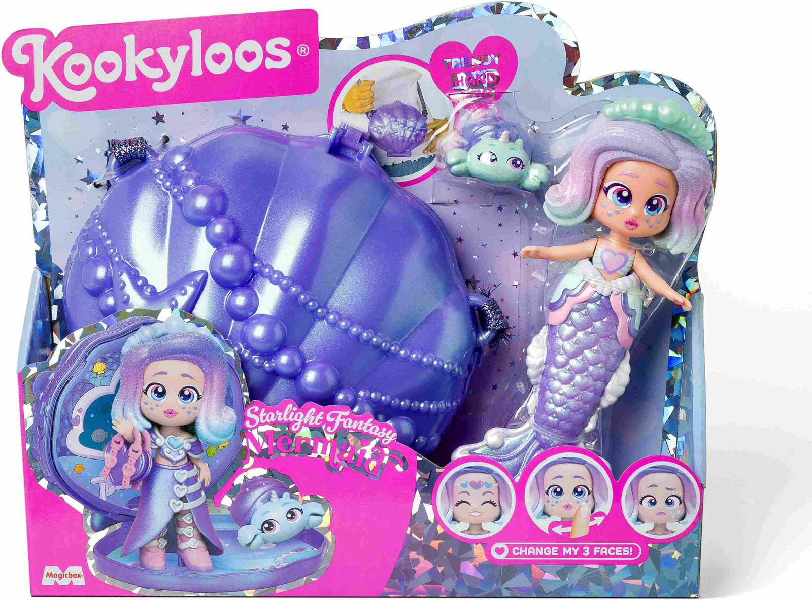 Kookyloos Sterrenlicht-droomzeemeerminbeeldje met Magic Box en accessoires