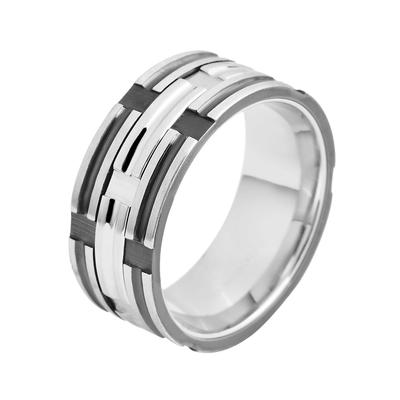 Fingerring AKZENT "Milost, silberfarbig, langlebig" Gr. 66, silber (silberfarbig), Fingerringe, Herren, 66, Edelstahl, Fingerring