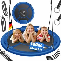 KESSER® Nestschaukel Tellerschaukel Hängeschaukel Rundschaukel Schaukel verstellbar Garten-Schaukel Kinderschaukel Indoor - Outdoor-Schaukel für Kinder & Erwachsene