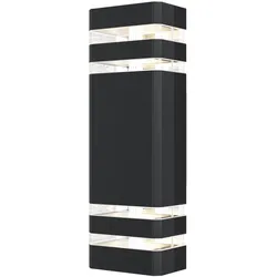 Outdoor Wandleuchte Unter den Linden Aluminium Schwarz O578WL-02B mit IP 54