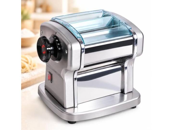 Nudelmaschine aus Edelstahl, Nudelmaschine 0,5–5 mm einstellbarer Spalt, Formung mit mehreren Dicken, for die Verpackungs- und Nudelzubereitung