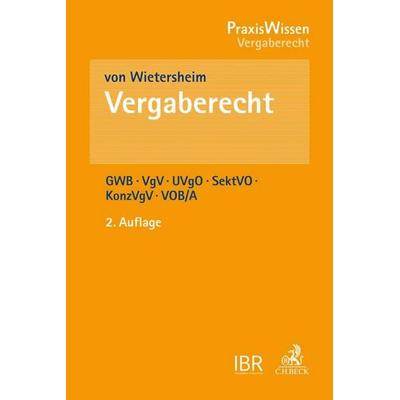 Vergaberecht, Taschenbuch von Mark Wietersheim, C.H. Beck, 978-3-406-69505-6