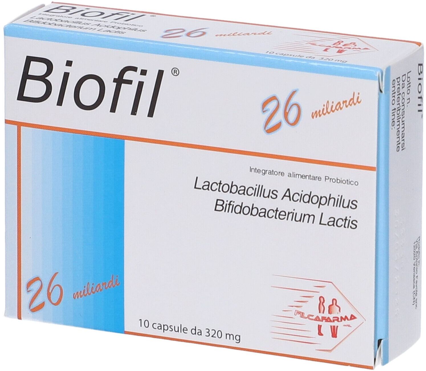 FILCA FARMA Srl Filca Farma Biofil 10 Capsule – Probiotico per Regolare il Transito Intestinale e Combattere la Disbiosi