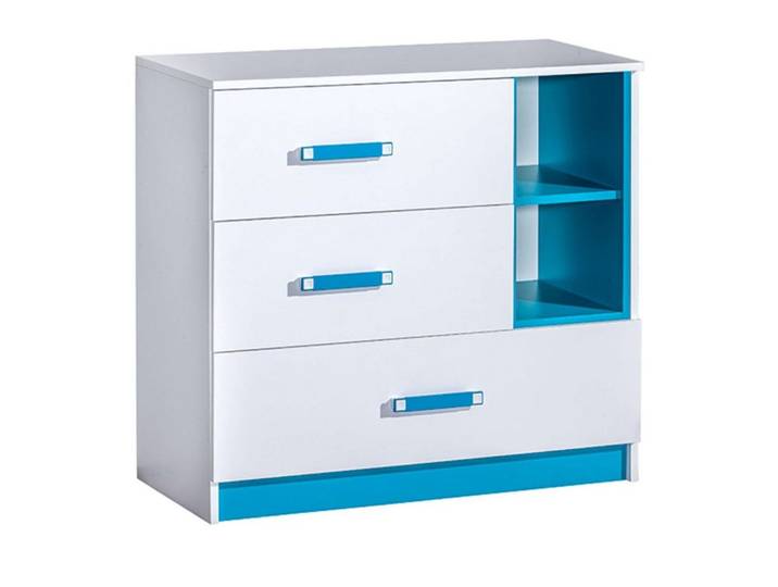 99rooms Kinderkleiderschrank Taira III (Sideboard, Standschrank) offene Fächer, mit Schubladen, Vollauszug, Modern Design, für Kinder